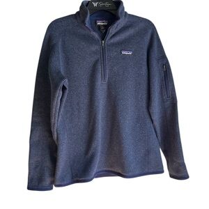Patagonia Better Sweater Fleece 1/4 zip jacket Navy Large